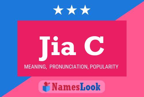 Jia C Name Poster