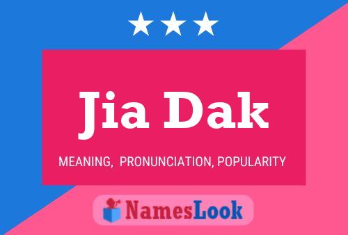 Jia Dak Name Poster