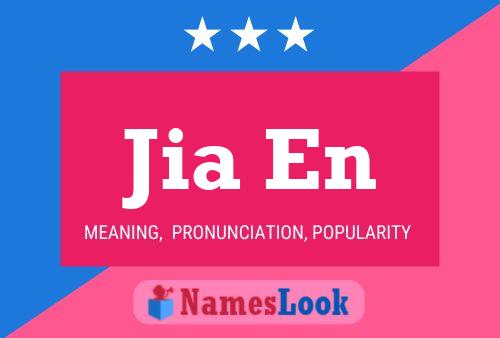 Jia En Name Poster