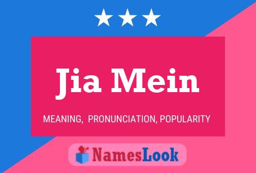 Jia Mein Name Poster