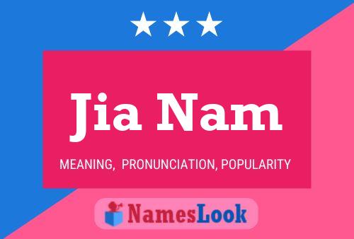 Jia Nam Name Poster