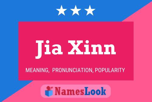 Jia Xinn Name Poster