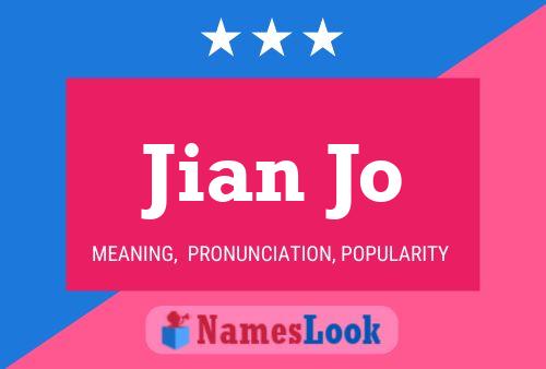 Jian Jo Name Poster