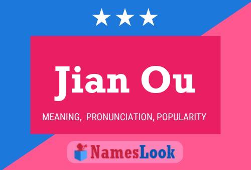 Jian Ou Name Poster