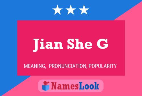 Jian She G Name Poster