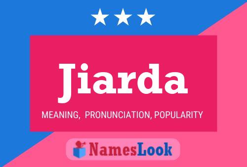 Jiarda Name Poster