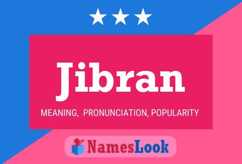 Jibran Name Poster