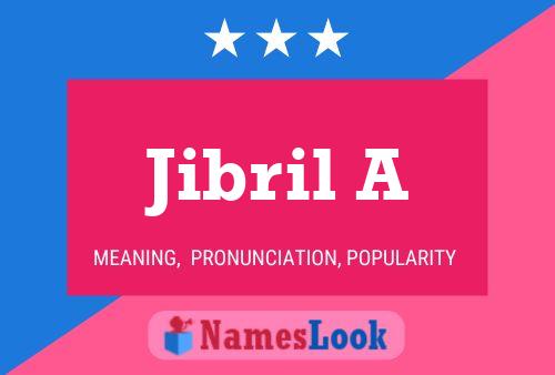 Jibril A Name Poster