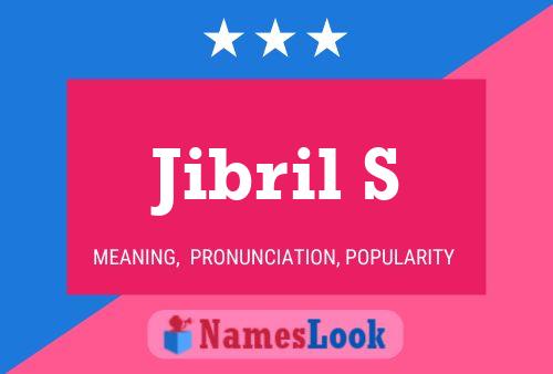 Jibril S Name Poster