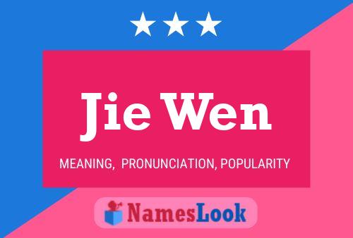 Jie Wen Name Poster