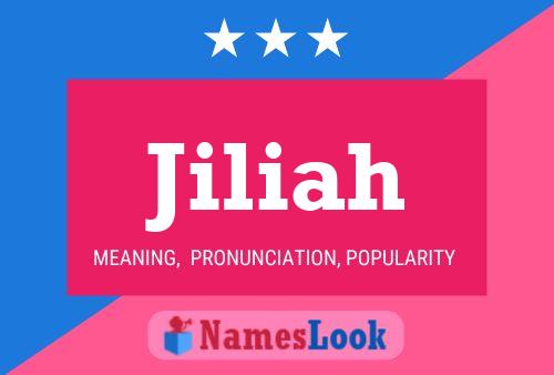 Jiliah Name Poster