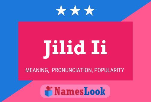 Jilid Ii Name Poster