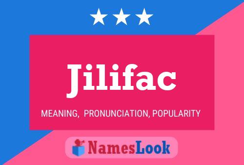 Jilifac Name Poster