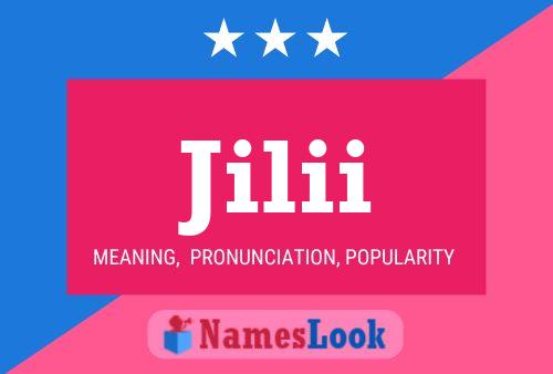 Jilii Name Poster