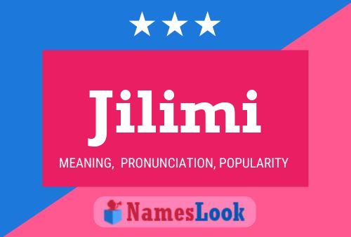 Jilimi Name Poster