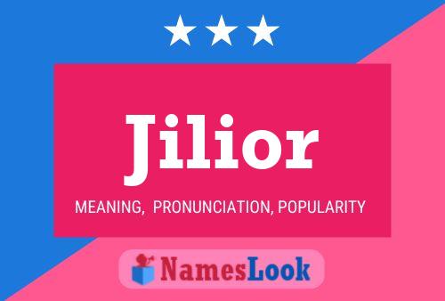 Jilior Name Poster