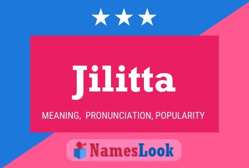 Jilitta Name Poster