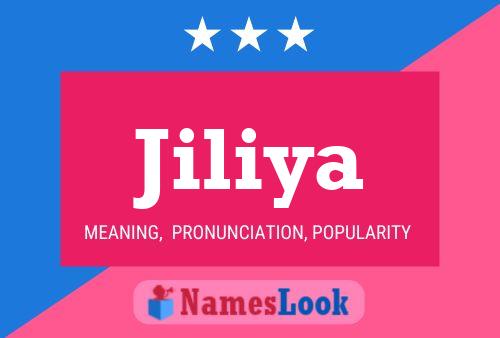 Jiliya Name Poster