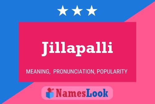 Jillapalli Name Poster