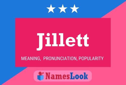 Jillett Name Poster