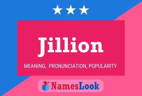 Jillion Name Poster