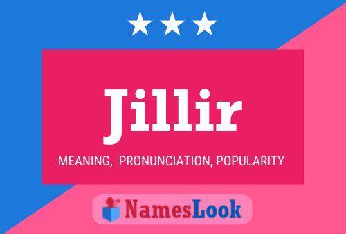 Jillir Name Poster