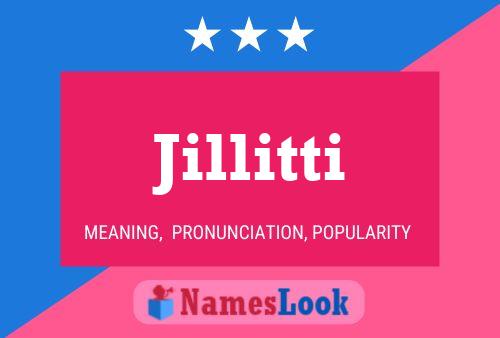 Jillitti Name Poster