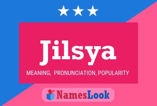 Jilsya Name Poster