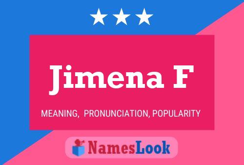 Jimena F Name Poster