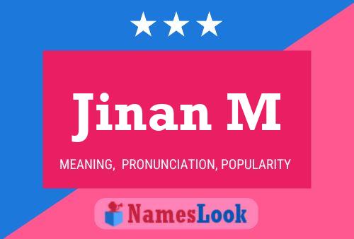 Jinan M Name Poster