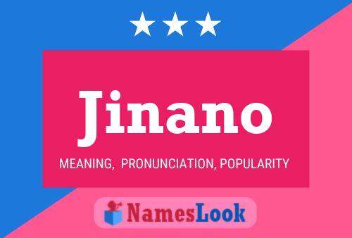 Jinano Name Poster