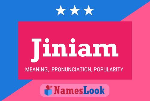 Jiniam Name Poster