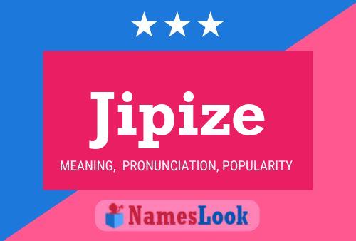 Jipize Name Poster