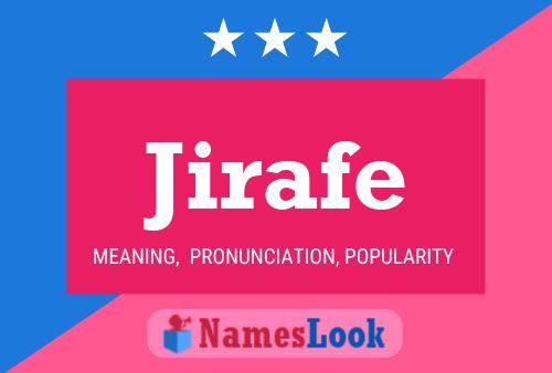 Jirafe Name Poster