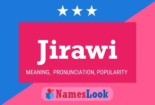 Jirawi Name Poster