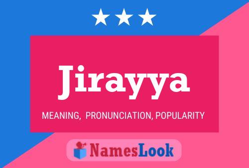 Jirayya Name Poster