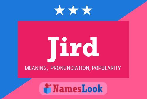 Jird Name Poster