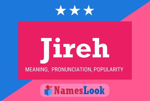 Jireh Name Poster