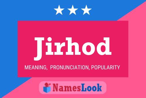 Jirhod Name Poster