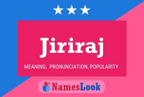 Jiriraj Name Poster