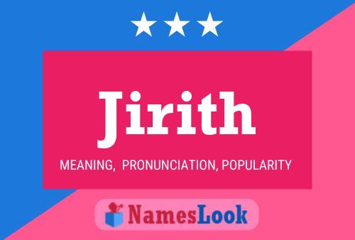 Jirith Name Poster