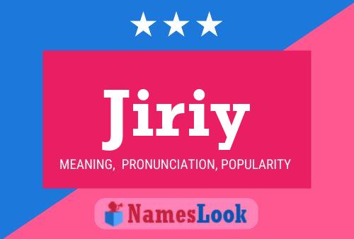 Jiriy Name Poster