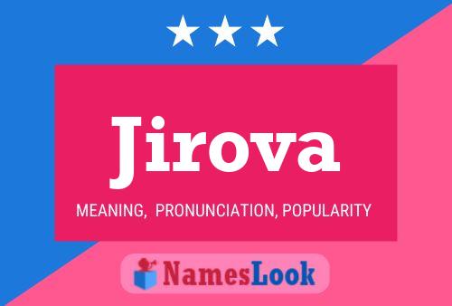 Jirova Name Poster