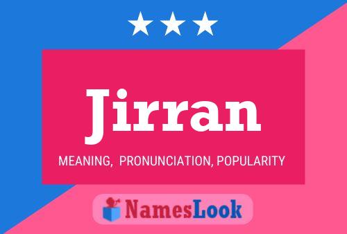 Jirran Name Poster