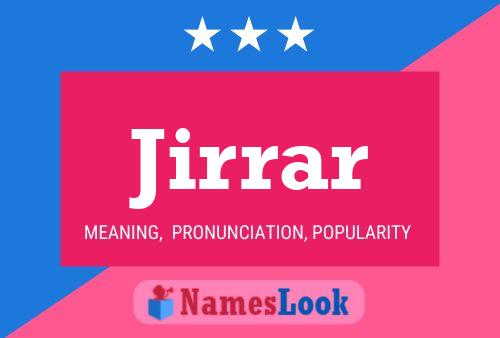 Jirrar Name Poster