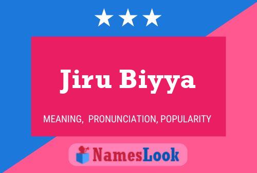 Jiru Biyya Name Poster