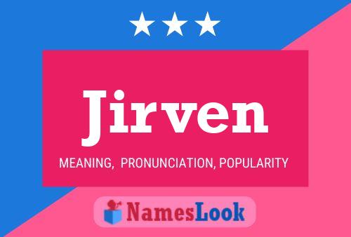 Jirven Name Poster