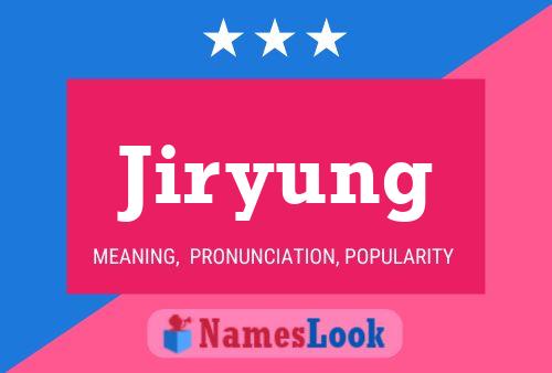 Jiryung Name Poster