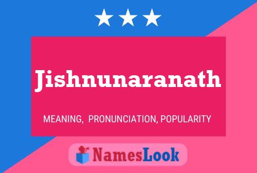 Jishnunaranath Name Poster