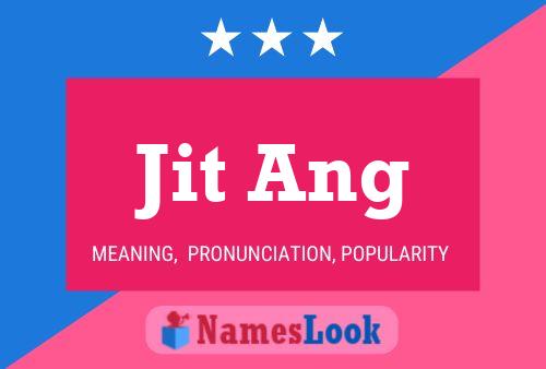 Jit Ang Name Poster